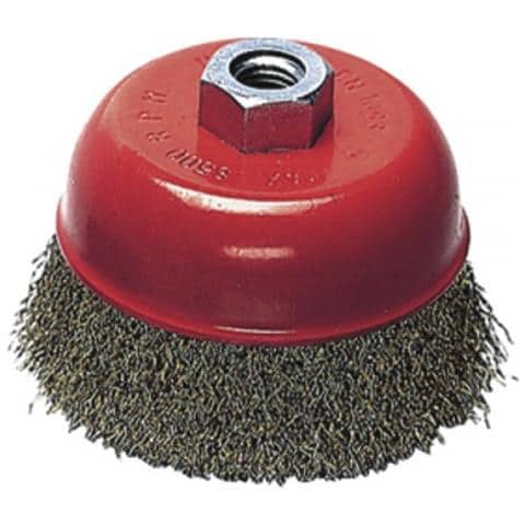Spazzola a Tazza per Smerigliatrice Filo acciao 0,3 mm Ø 65X24 mm Filetto 14Ma - Foto 2