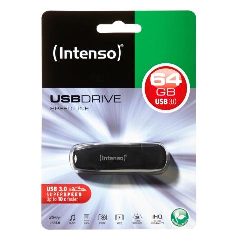Chiavetta USB Speed Line 64 GB Interfaccia USB 3.0 Colore Nero - Foto 2