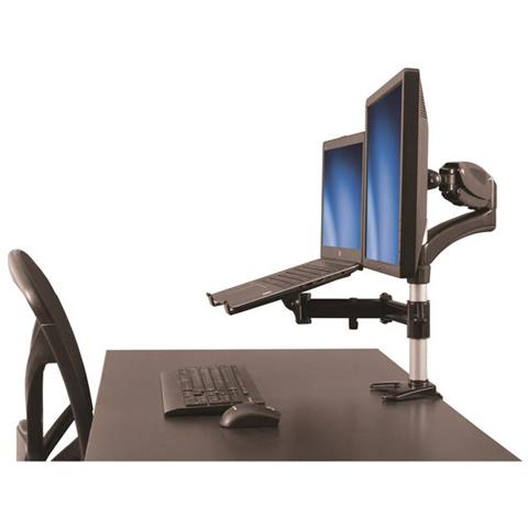 Supporto per Monitor e Portatile fino a 27" ad Altezza Regolabile - Foto 6