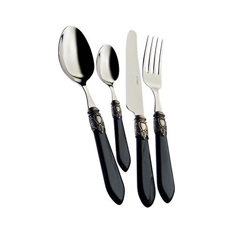 Posate Oxford , Set 75 Pz. - Nero Argento - Foto 1