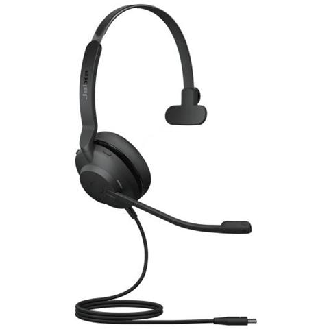 Jabra Evolve2 30, UC Mono Auricolare Cablato A Padiglione Ufficio USB tipo-C Nero - Foto 1
