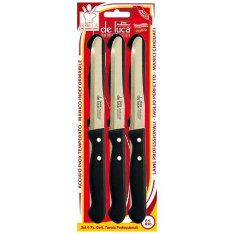 Coltelli Tavola 6pz Nero 638-n - Foto 1