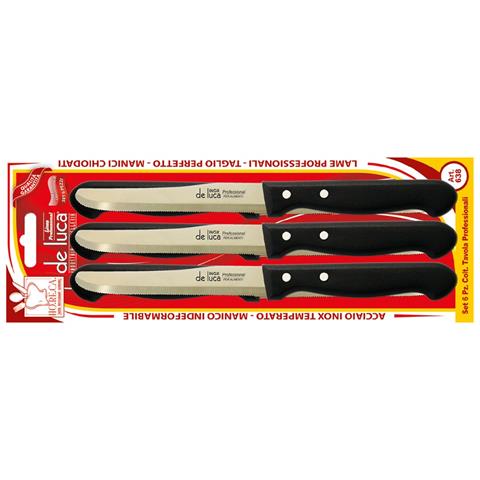 Coltelli Tavola 6pz Nero 638-n - Foto 2