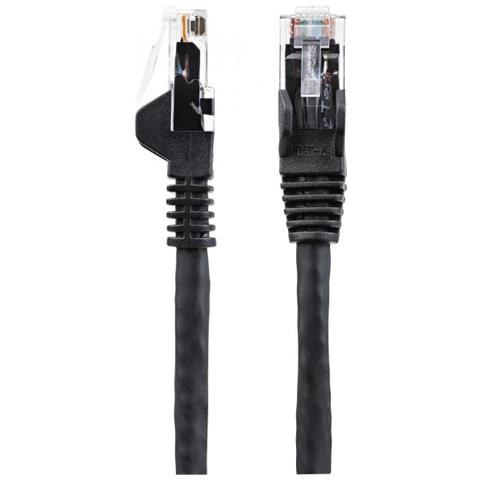 Cavo Ethernet CAT6 da 15 m - LSZH (Low Smoke Zero Halogen) - 10 Gigabit 650MHz 100W PoE RJ45 - Cavo di rete Lan UTP - Cavo patch categoria 6 antigroviglio - CAT 6, Certificazione ETL, 24AWG - Nero - Foto 2