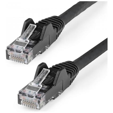 Cavo Ethernet CAT6 da 15 m - LSZH (Low Smoke Zero Halogen) - 10 Gigabit 650MHz 100W PoE RJ45 - Cavo di rete Lan UTP - Cavo patch categoria 6 antigroviglio - CAT 6, Certificazione ETL, 24AWG - Nero - Foto 1