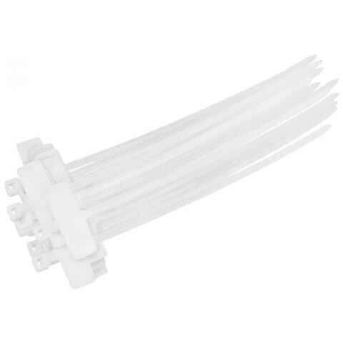 Kab0069 Organizer Per Cavi Supporto Per Fascetta Scrivania Trasparente 100 Pezzo (i) - Foto 1