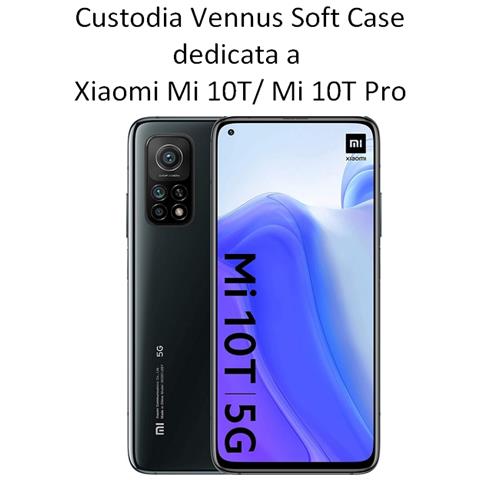 Vennus Custodia Tpu Silicone Lite Cover Soft-case Per Xiaomi Mi 10t - 10t Pro 5g Black - Foto 2