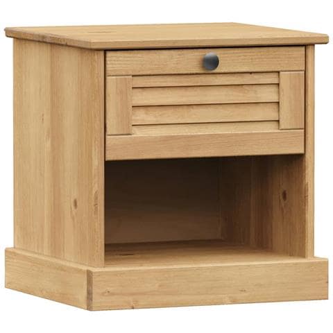 Comodino VIGO 42x35x42 cm in Legno Massello di Pino - Foto 1