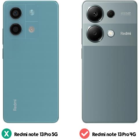 Cover Per Xiaomi Redmi Note 13 4g Rigida Angoli Anti-urto 1 Metro E 75, Trasparente - Foto 5