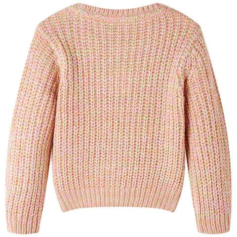 Maglione Da Bambina Lavorato A Maglia Rosa Tenue 140 - Foto 2