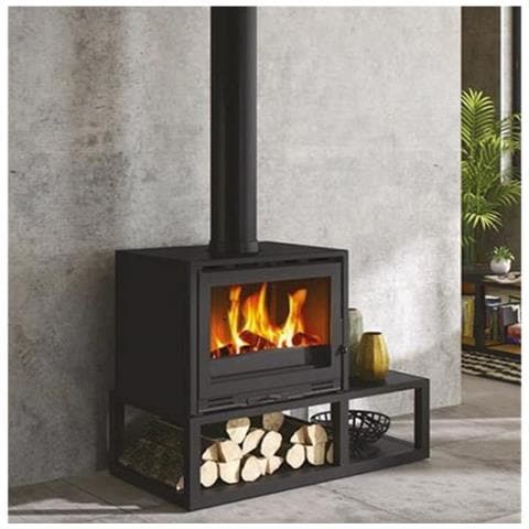 Stufa A Legna In Ghisa Nera Da 10kw - 411109noir - Foto 1