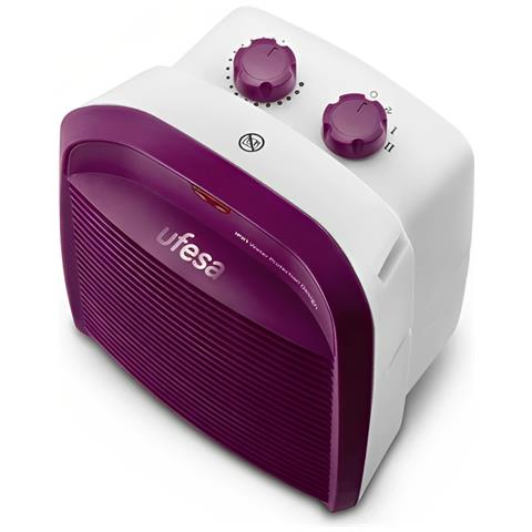 Termoventilatore con 2 Livelli di Calore Potenza 2000 W Colore Porpora - Foto 2