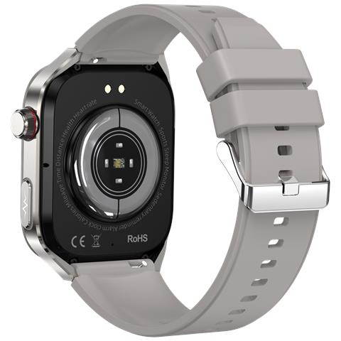 Smartwatch, Ecg, Frequenza Cardiaca, Pressione Sanguigna, Sonno, Contapassi, Cinturino In Silicone Grey - Foto 2