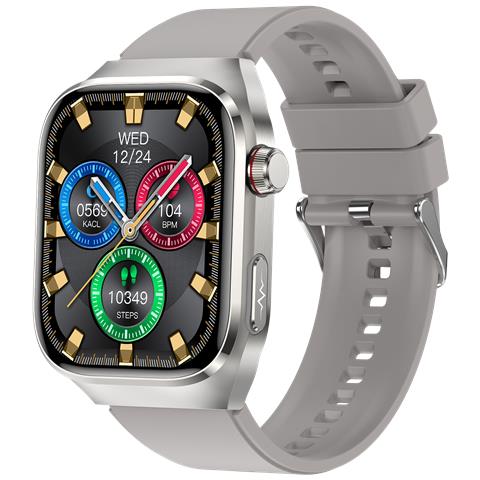 Smartwatch, Ecg, Frequenza Cardiaca, Pressione Sanguigna, Sonno, Contapassi, Cinturino In Silicone Grey - Foto 7