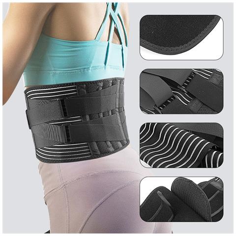 Cintura Di Supporto Lombare Nera  Xl - Foto 1
