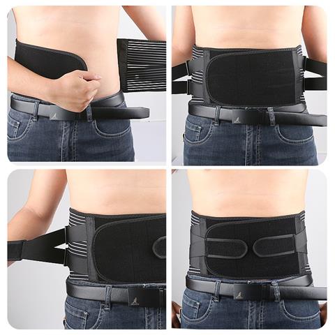 Cintura Di Supporto Lombare Nera  Xl - Foto 2