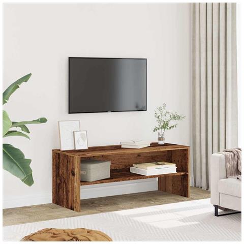 Mobile Porta Tv Legno Vecchio 100x40x40 Cm In Truciolato - Foto 1