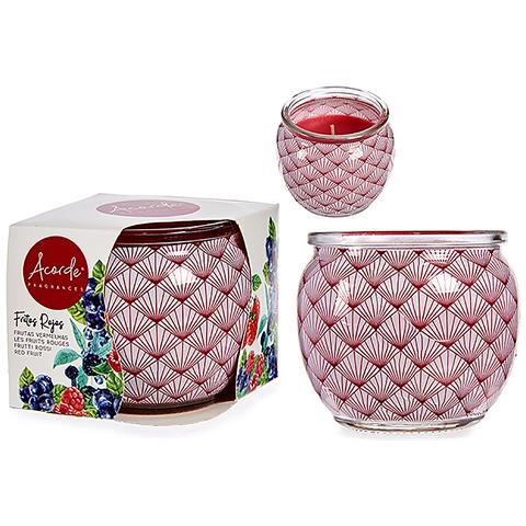 Candela Profumata In Barattolo Di Vetro Profumo Di Frutti Di Bosco. - Foto 1