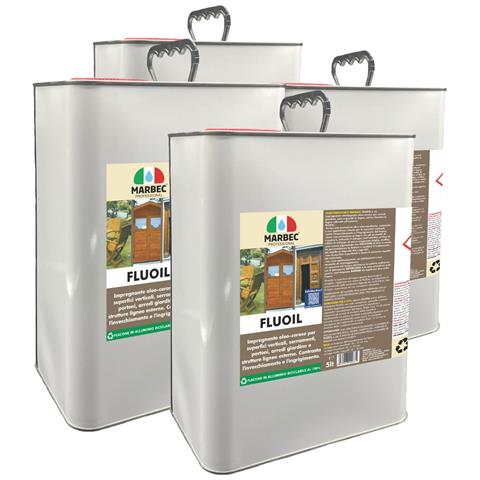 Fluoil 5ltx4pz - Impregnante Per Legno Esterno - Foto 1