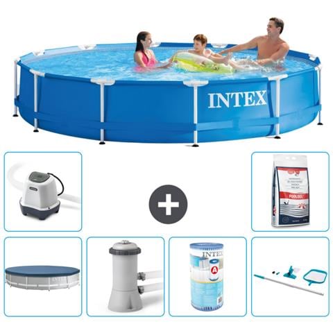 Piscina Fuori Terra - In Giro - 366x76 Cm - Blu - Include Accessori Coordinati A1566 - Foto 1
