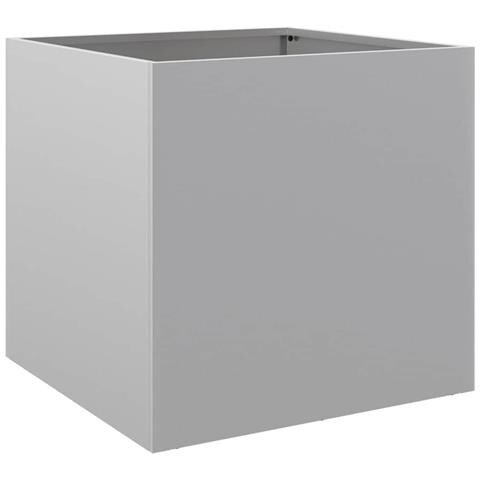 Fioriera Argento 49x47x46 Cm In Acciaio Zincato - Foto 1