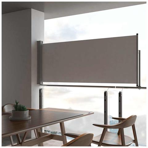 Lusso Casadino -  Tenda Da Sole Laterale Retrattile 100 X 300 Cm Grigia - Foto 8