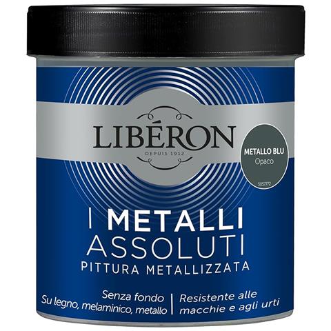 Pittura Metallizzata I Metalli Assoluti Metllo Blu Opaco 500ml - Foto 1