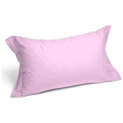 Coppia Federe In Flanella Colore Rosa Misura Standard - Foto 2