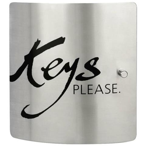 Armadietto Portachiavi - - 6205/10 Ni Keys Please - Acciaio Inox, 10 Ganci, Chiusura Magnetica Regolabile - Foto 1