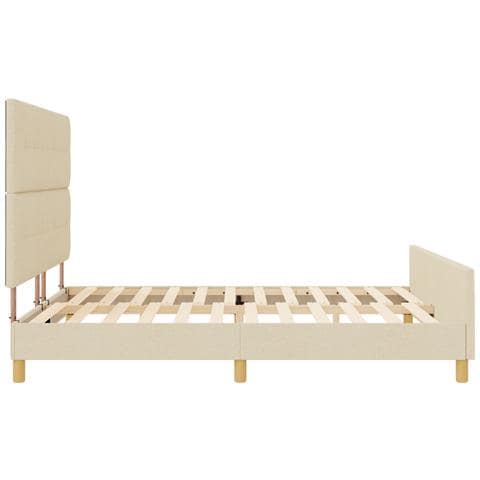 Letto Crema 180x200 cm in Tessuto - Foto 9