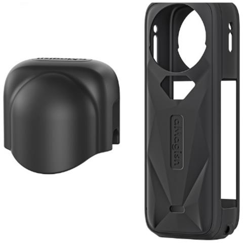 Custodia Protettiva In Silicone Per Insta360 X5: Protezione Completa Per La Tua Action Cam Black - Foto 1