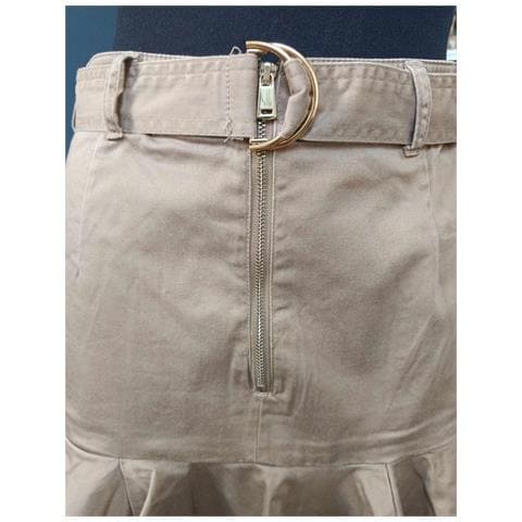 River Island Gonna Midi Comoda Elegante Con Cintura Marrone 38 - Foto 7