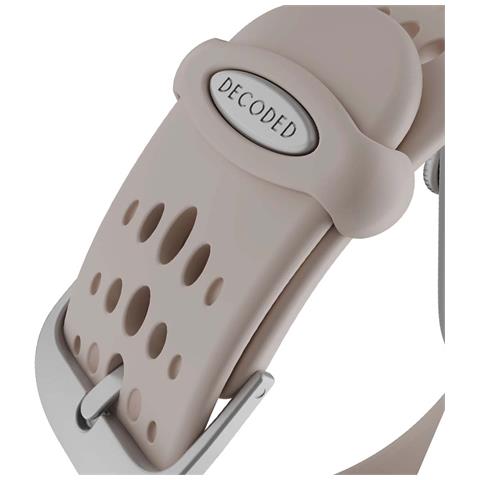 Bracciale Ares O Per Apple Watch 38-42mm In Silicone, Beige - Foto 2