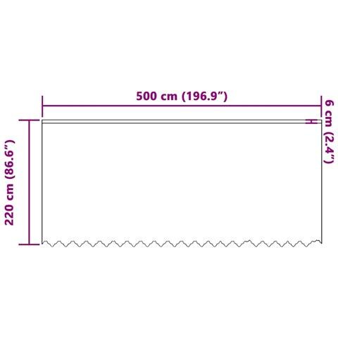 Tende con tende Bianco 500x100cm Poliestere - Foto 8