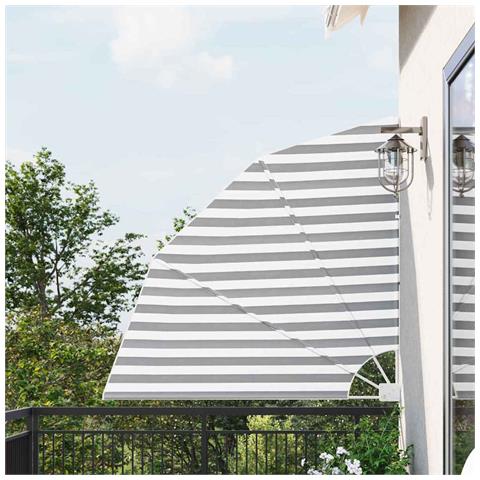 Schermo di Privacy per Balcone Antracite e bianco 160 x 160 cm - Foto 2