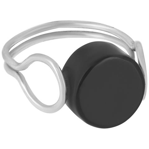 Anello In Argento Sterling ""fix Onix2"" Cristallo Nero - Foto 2