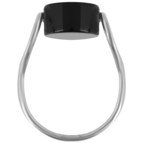 Anello In Argento Sterling ""fix Onix2"" Cristallo Nero - Foto 4