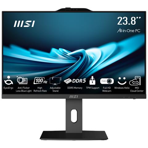 All-In-One Pro AP242P 14M i5 14400 BB Monitor 23.8" Full HD IPS Intel Core i5-14400 Deca Core 2.5 GHz SSD 4xUSB Wi-Fi 6E Nero - Foto 1