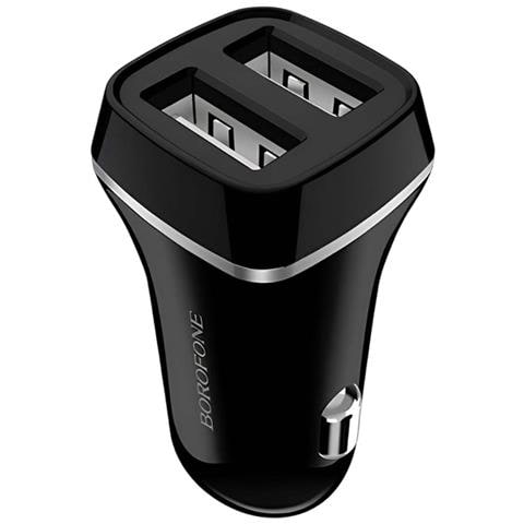 Caricatore Per Auto Con 2 Porte Usb-a, Leggero E Compatto, Nero - Foto 1