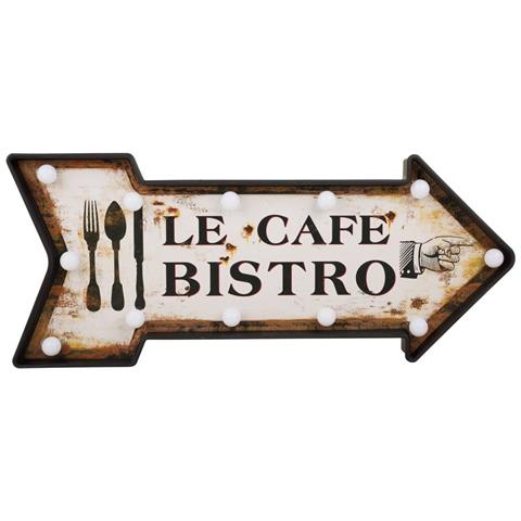 Targa Luminosa Da Parete Plastica Bianca 65x27,5x10,5h Cm - Foto 2