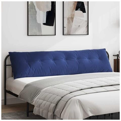 Cuscino per Schiena Blu Polizia 200 x 50 cm Tessuto in Cords - Foto 2