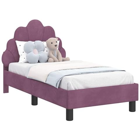 Struttura letto per bambini con testata Viola 70 x 140 cm - Foto 1