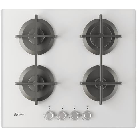 ING 61T /WH 1 piano gas vetro tortora 60cm 4 fuochi griglie in ghisa lavabili in lavastoviglie - Foto 1