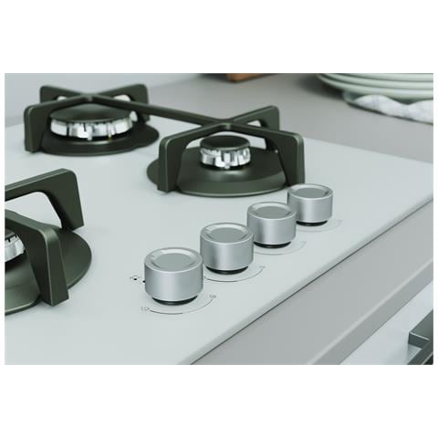 ING 61T /WH 1 piano gas vetro tortora 60cm 4 fuochi griglie in ghisa lavabili in lavastoviglie - Foto 5