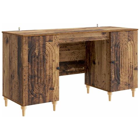 Scrivania Legno antico 142,5 x 50 x 75 cm Legno ingegnerizzato - Foto 1
