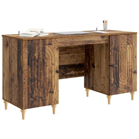 Scrivania Legno antico 142,5 x 50 x 75 cm Legno ingegnerizzato - Foto 2