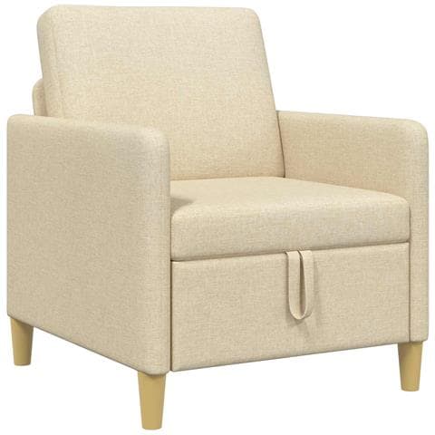 Divano con Storage Crema 72 x 78 x 87 cm Poliestere - Foto 1