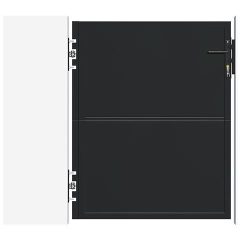 Cancello in acciaio nero opaco NALI 1m H. 120cm - Foto 2