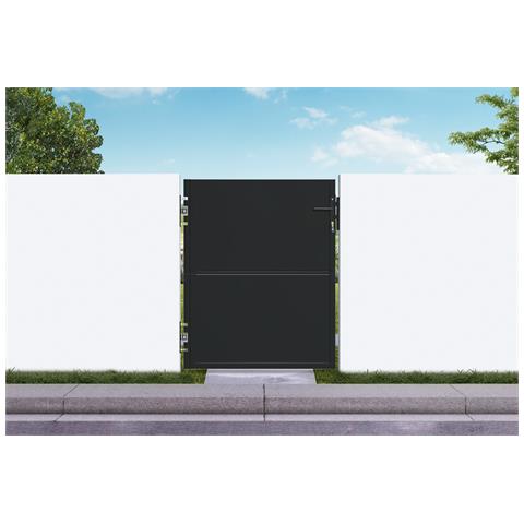 Cancello in acciaio nero opaco NALI 1m H. 120cm - Foto 1