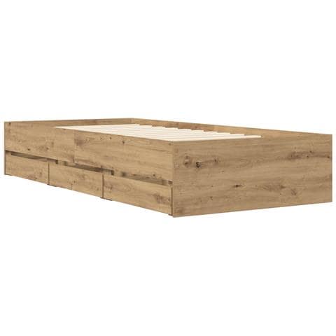 Telaio del letto con storage con cassetto Rovere Artigianale - Foto 8